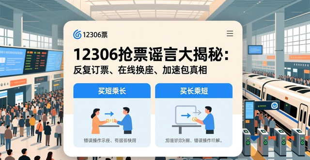 春运抢票谣言盘点:第三方加速包无效,12306不存在在线换座功能__春运抢票谣言盘点:第三方加速包无效,12306不存在在线换座功能