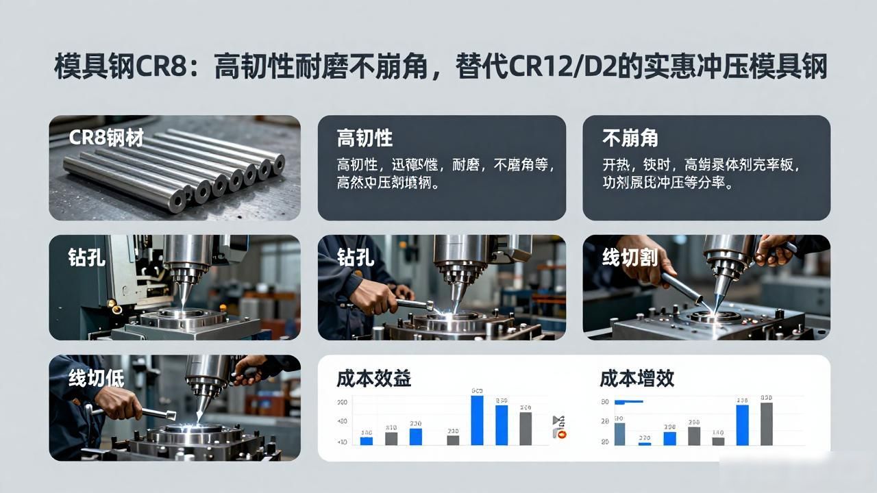 高铬高韧性冷作模具钢_模具钢_CR8模具钢